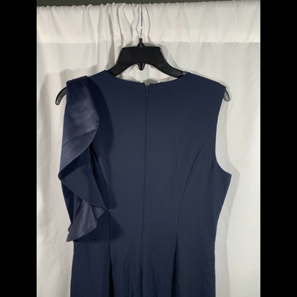 NEW Carmen Marc Valvo Infusion Cascade Ruffle Gown - Picture 10 of 12